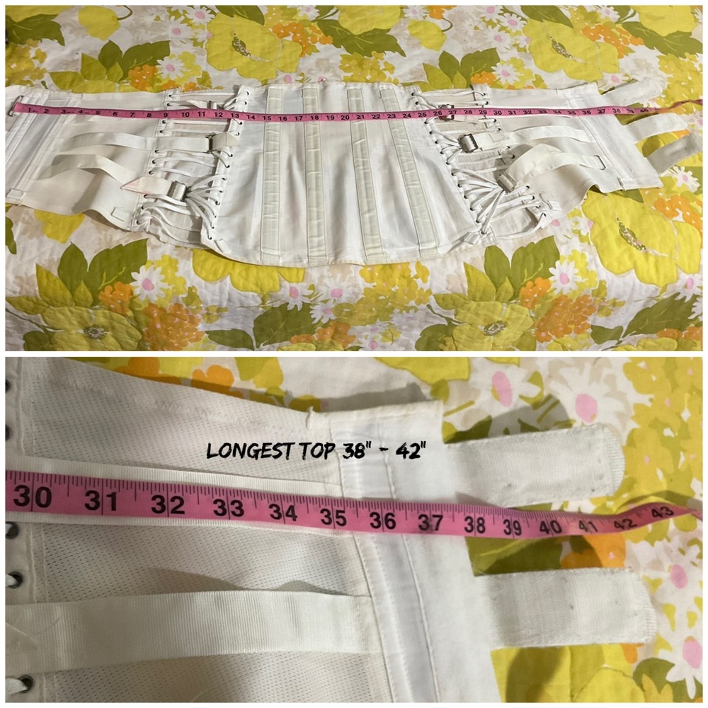 Vintage Laced Camp Corset Girdle 50’s W Boning Lumbar… - Gem